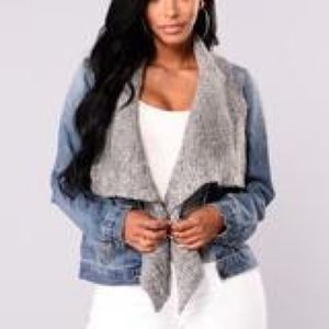 NWOT // Fashion nova // I Run This Jacket - Medium wash